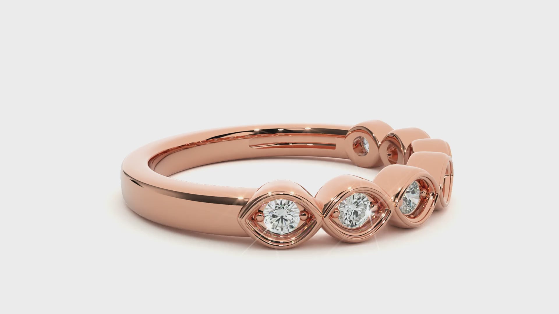 0.21 Carat G Color VS1 Clarity Diamond Studded Natural Diamond Ring.